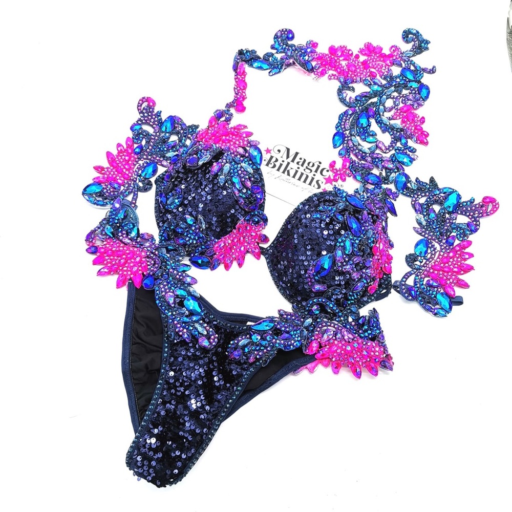 WBFF BIKINI WELLNESS COMPETITION SUIT GLAM MAGIC BIKINIS